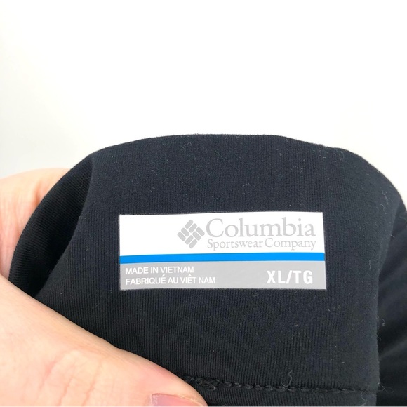 COLUMBIA Anytime Casual Skort XL Black Shorts w/ Skirt Overlay Ruched Pull Cord - Picture 8 of 11